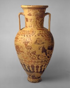 Terracotta Neck-Amphora Storage Jar